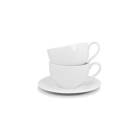 DUO KPL 2 FILIŻANEK 250ML ZE SPODKAMI DIAMOND