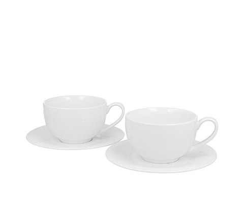 DUO KPL 2 FILIŻANEK 250ML ZE SPODKAMI DIAMOND