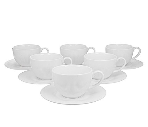 DUO KPL 6 FILIŻANEK 240ML ZE SPODKAMI RAPHAEL 0486