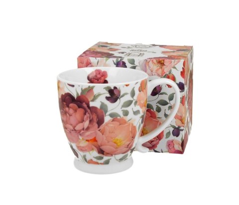 DUO KUBEK NA STOPCE SPRING ROSES WHITE K.9961