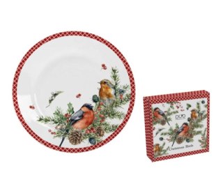 DUO TALERZ DUŻY CHRISTMAS BIRDS 1 K.3005