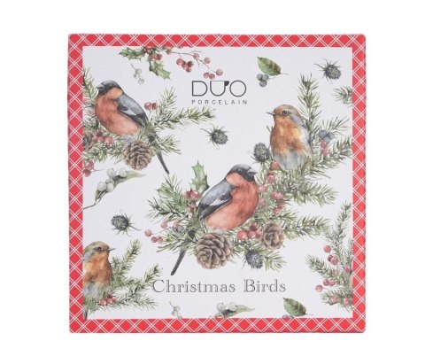 DUO TALERZ DUŻY CHRISTMAS BIRDS 1 K.3005