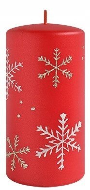 MX BC8441-SW Świeca FROST WALEC ŚREDNI CZERWONA