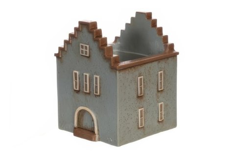 33480 Osłonka domek Curacao O8,6/H10,5cm nieb-szar