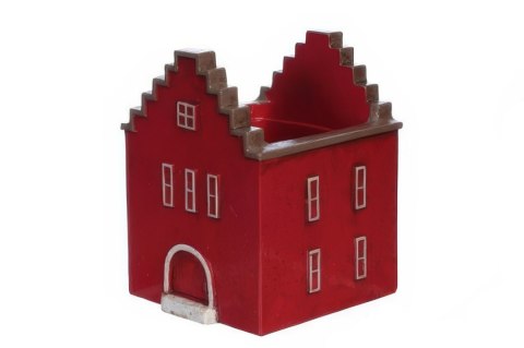 33481 Osłonka domek Curacao O11,4/H13cm czerwony