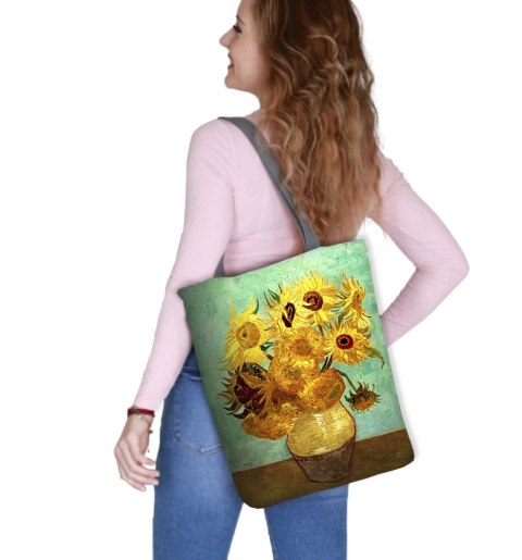 BER. ZESTAW TORBA SUNNY + KOSMETYCZKA "SUNFLOWERS"