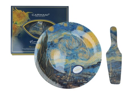 CARM. 198-1224 TALERZ DEKOR. ŁOPATKA VAN GOGH NOC