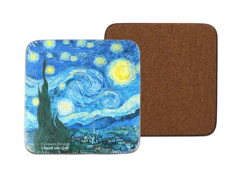 CARM. KPL 6 PODKŁADEK KORK. VAN GOGH 830-0005