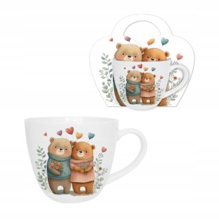 DUO KUBEK 460ML W KOSZYCZKU MISIE 2 K.1512