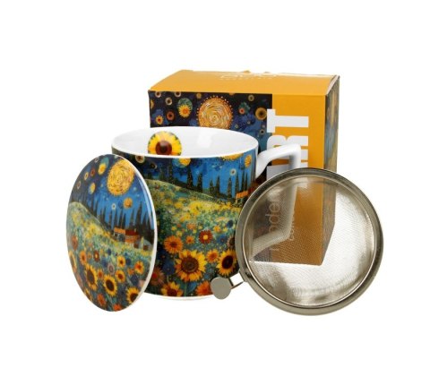 DUO KUBEK ZAPARZACZ MODERN SUNFLOWERS FIELD K.4514