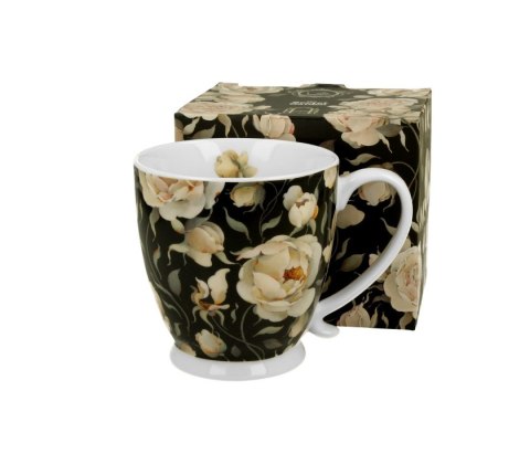 KUBEK NA STOPCE ENGLISH ROSES BLACK K.9510