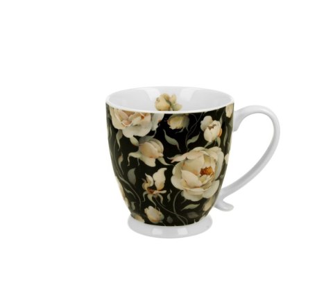 KUBEK NA STOPCE ENGLISH ROSES BLACK K.9510
