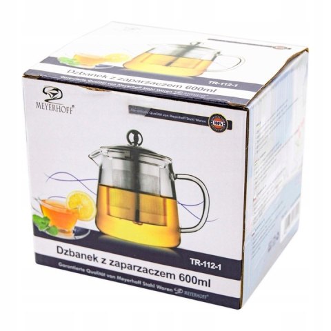 TR. DZBANEK SZKLANY Z ZAP. 600ML TR-112-1