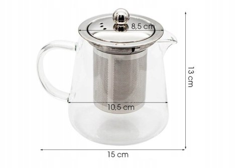 TR. DZBANEK SZKLANY Z ZAP. 600ML TR-112-1