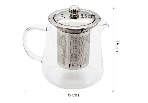TR. DZBANEK SZKLANY Z ZAP. 800ML TR-112-2