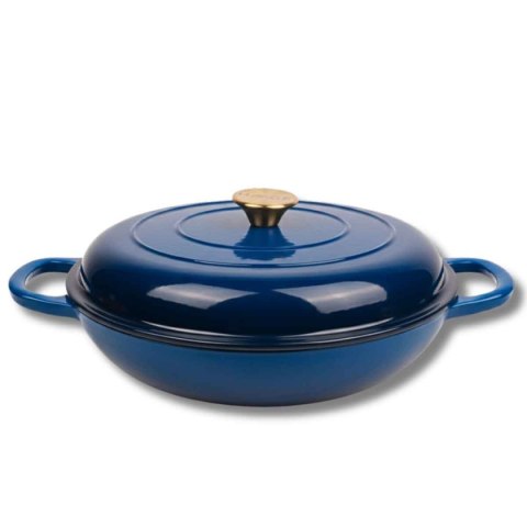 DN30-BLUE NISKI GARNEK ŻELIWNY 30CM NIEBIESKI