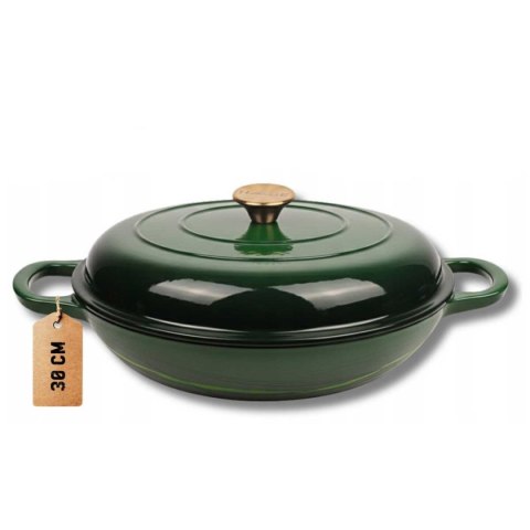 DN30-BOTTLE GREEN NISKI GARNEK ŻELIWNY 30CM ZIELON