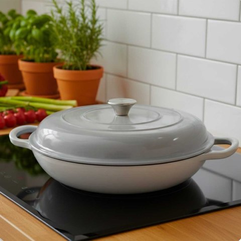 DN30-GRAY NISKI GARNEK ŻELIWNY 30CM SZARY