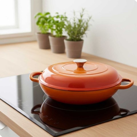 DN30-ORANGE NISKI GARNEK ŻELIWNY 30CM POMARAŃCZOWY