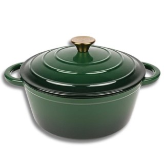 DQ22-BOTTLE GREEN GARNEK ŻELIWNY 22CM ZIELONY