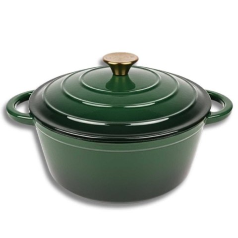DQ22-BOTTLE GREEN GARNEK ŻELIWNY 22CM ZIELONY