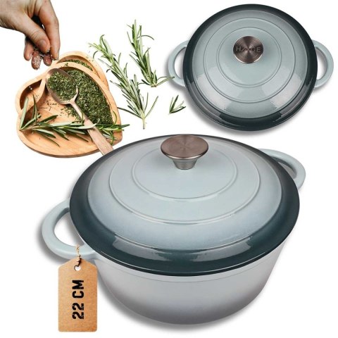 DQ22-SEASALT GARNEK ŻELIWNY 22CM MIĘTOWY