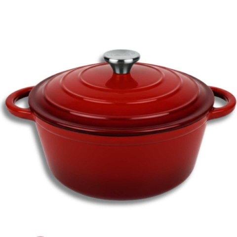 DQ26-RED GARNEK ŻELIWNY 26CM CZERWONY
