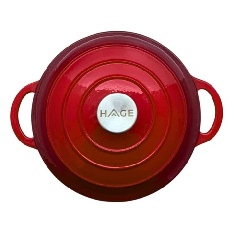 DQ26-RED GARNEK ŻELIWNY 26CM CZERWONY