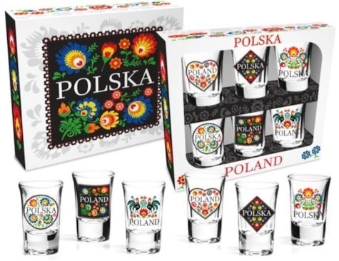 MG FOLK ZESTAW 6 KIELISZKÓW 35ML K.2805