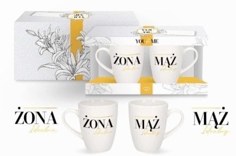 MG YOU&ME KPL 2 KUBKÓW 300ML IDEALNA ŻONA/MĄŻ 2546