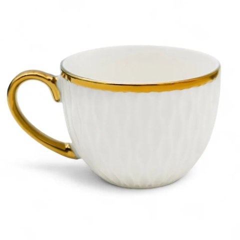 TR. KPL 2 FILIŻANEK 280ML ZE SPOD. BF-2804-2 GOLD