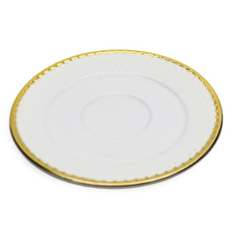 TR. KPL 2 FILIŻANEK 280ML ZE SPOD. BF-2804-3 GOLD
