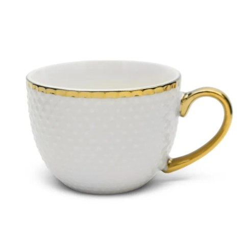 TR. KPL 6 FILIŻANEK 280ML ZE SPOD. BF-28012-3 GOLD