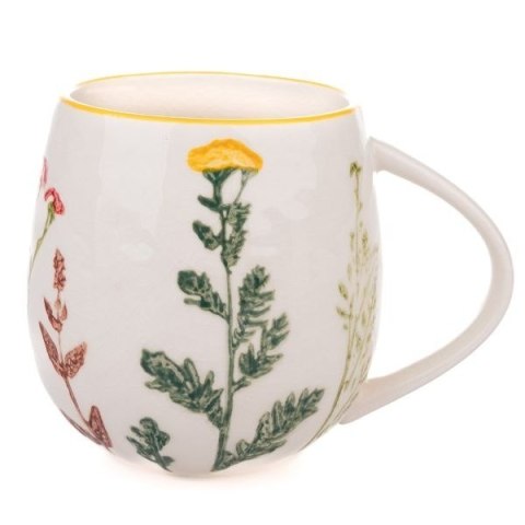 DS HM3907 KUBEK 500ML RĘCZNIE MALOWANY KWIATY