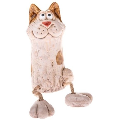 DS LUZ24011 CERAMICZNY KOT WISZĄCY NOGAMI