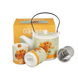 DUO DZBANEK Z ZAP. I 2 CZARKAMI SUNFLOWERS 80018