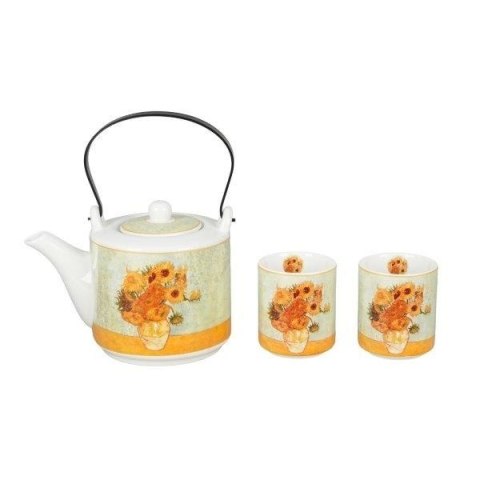 DUO DZBANEK Z ZAP. I 2 CZARKAMI SUNFLOWERS 80018