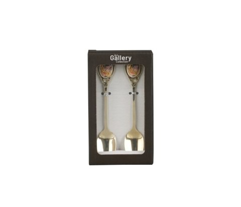 DUO KPL 2 ZŁOTE ŁYŻECZKI KLIMT KISS CLASSIC 80636