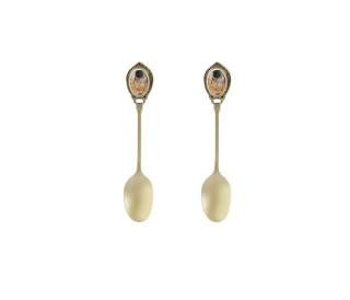DUO KPL 2 ZŁOTE ŁYŻECZKI KLIMT KISS CLASSIC 80636