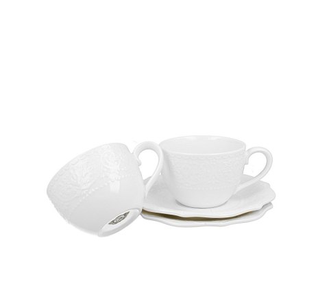 DUO KPL 6 FILIŻANEK 210ML ZE SPODKAMI ALICE 81237