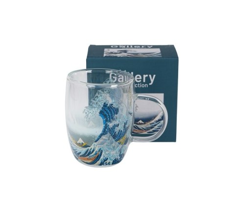 DUO KUBEK SZKLANY PODW.ŚCIANKA GREAT WAVE 80681
