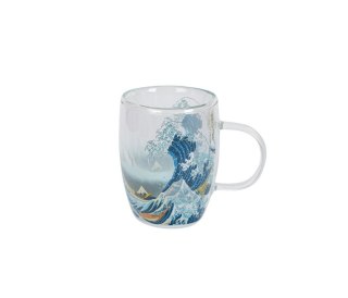 DUO KUBEK SZKLANY PODW.ŚCIANKA GREAT WAVE 80681