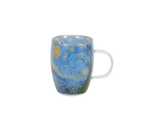 DUO KUBEK SZKLANY PODW.ŚCIANKA STARRY NIGHT 80209