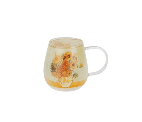 DUO KUBEK SZKLANY VAN GOGH SUNFLOWERS 79999
