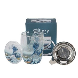 DUO KUBEK SZKLANY ZAPARZACZ GREAT WAVE 80698