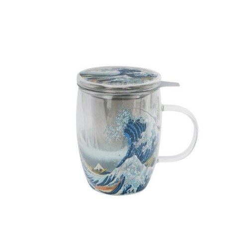 DUO KUBEK SZKLANY ZAPARZACZ GREAT WAVE 80698