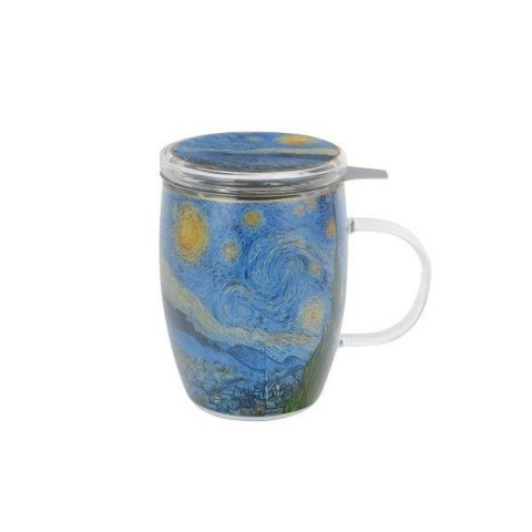 DUO KUBEK SZKLANY ZAPARZACZ STARRY NIGHT 80216