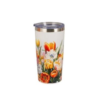 DUO KUBEK TERMICZNY PROSTY TULIPANY 78886