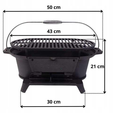 HAGE GRILL ŻELIWNY HIBACHI K.8868