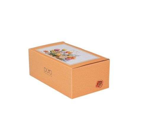ZESTAW ŚNIAD. FILIŻANKA JUMBO+SPOD. TULIPANY 77728